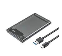 Carcasa de disco duro externo de 6,3 cm con carcasa de policarbonato de alta resistencia y fácil configuración, instalación rápida de velocidad de transferencia de datos