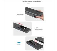 Carcasa de disco duro M.2 compatible con tarjetas TF/SD y protocolo NVME/NGFF B