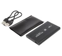Carcasa de discos duros 51856: 2,5" PnP SATA III, USB 2.0 aluminio QOLTEC