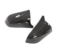 Carcasa de espejo retrovisor Funda para espejo retrovisor lateral para Tesla para Model 3 2017-2021, color brillante y fibra de carbono.(Carbon black)