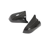 Carcasa de espejo retrovisor Funda para espejo retrovisor lateral para Tesla para Model 3 2017-2021, color brillante y fibra de carbono.(Carbon black)