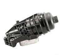 Carcasa de filtro de aceite de montaje de plástico para Mercedes BENZ compatible con OE 2701800500 2701800610 base de enfriador de aceite negro
