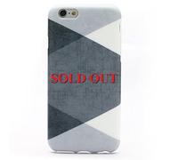 Carcasa de gel TPU con estampado IMD ultra delgada resistente a los arañazos para iPhone, resistente al polvo, a las huellas , plástico, Comprobar, iPhone 6/6S 4.7"