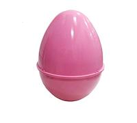 Carcasa de huevo vacía grande de plástico Pascua Sorpresone rosa