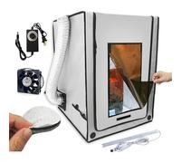 Carcasa de impresora 3D multifuncional con filtro de 3 capas, ventilador, resina, impresora 3D, cubierta de tienda de campaña, elimina los olores, a prueba de polvo, aislamiento de ruido para Ender 3