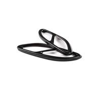 Carcasa de la Punta de Escape Embellecedor de escape de acero inoxidable Para Benz W117, CLA 2017-2018 (2 unidades)( Black)