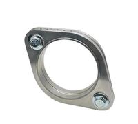 Carcasa de la Punta de Escape Kit De Unión De Brida Para Silenciador De Tubo De Escape De Coche En Acero Inoxidable 304, 2 Orificios, 51 Mm, 63 Mm Y 76 Mm(3 inch 76mm)
