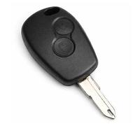 Carcasa de Llave con Hoja Compatible con Renault Clio,Twingo,Megane,Laguna, Kangoo y Dacia Logan, Sandero, Duster, Lodgy, Mando a Distancia Coche con zócalo Pila (2 Botones con 1 Unidades, 9,5x2,5mm)