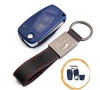 Carcasa de llave con mando a distancia, 3 teclas para Fiat Punto, Panda, Ducato, Ulysse Rosa Vano Batteria Posteriore BLU