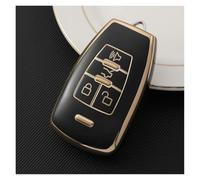 Carcasa de Llave de Coche para Baic BJ40 Plus EX5 EU5 EC5 BJ80 Stmart Key Accesorios De Coche TPU Phnom Penh Funda para Llave De Coche(Black)