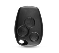 Carcasa de Llave sin Hoja Compatible con Renault Clio,Twingo,Megane,Laguna, Kangoo y Dacia Logan, Sandero, Duster, Lodgy, Mando a Distancia Coche con zócalo Pila (3 Botones, 9x3mm)