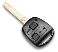 Carcasa de Mando a Distancia con 2 Botones para Toyota Auris Avensis Corolla RAV4 Tundra Yaris - Carcasa para Llave de Coche Pilot (TOY41)