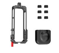 Carcasa de metal a prueba de golpes para cámara deportiva 360, controles expuestos, compatibilidad con doble zapata fría