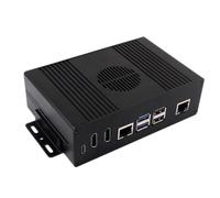 Carcasa de metal Gigabit Ethernet PCIE para ordenador pequeño PCIe a Gigabit adaptador de red de refrigeración y doble pantalla a Ethernet