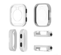Carcasa de metal impermeable para Amazfit para bip Max Outdoor impermeable | Metal que absorbe los golpes, protección contra caídas, resistente a los impactos, acabado plateado, recortes precisos