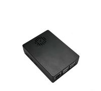 Carcasa de metal para Raspberry Pi 5 con ventilador integrado, solución de refrigeración de carcasa de aluminio para acelerador de IA, color negro, 92 x 66 x 28 mm (sin ventilador)