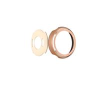 Carcasa de metal para reloj inteligente Garmin Vivoactive 5 Bisel Case para Active 5 reloj de color sólido, cubierta dura de repuesto (oro rosa)