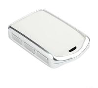 Carcasa de piel con marco de aluminio para llaves de modelos seleccionados como XC90, S60, S90, S80, C30, V70, V90, XC70, XC60, XC40, color blanco