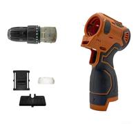 Carcasa de plástico para taladro sin escobillas de 16,8 V, compatible con herramienta eléctrica de engranajes de 12 dientes, carcasa de repuesto naranja para reparación de taladros inalámbricos, 188