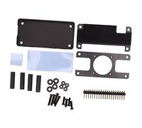 Carcasa de refrigeración pasiva, carcasa de refrigeración pasiva de aleación de aluminio de conducción rápida de calor, tamaño pequeño, para Zero 2W Zero (Encabezado de pin colorido)