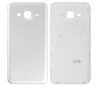 Carcasa de repuesto de la tapa trasera de la batería compatible con Samsung J320H/DS Galaxy J3 (2016), (blanco)