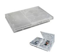 Carcasa de repuesto para consolas PS2 serie 9XXXX/7XXXX, funda protectora transparente para PlayStation2 Slim 9XXXX 7XXXX, accesorio de consola de videojuegos retro (7XXXX blanco transparente)