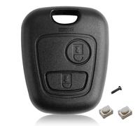 Carcasa de repuesto para llave de coche Peugeot 107 207 307 407 para Citroen C1 C2 C3 C4 C5 Xsara Picasso Berlingo, 2 botones