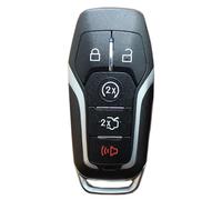 Carcasa de Repuesto para Llave remota de Entrada sin Llave, Compatible con Ford F150 Fusion Explorer Mustang Lincoln MKZ MKC con 5 Botones (Negro, 5 Botones)