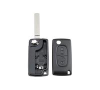 Carcasa de repuesto para mando a distancia de 2 botones de Citroën C3, color negro, CE0536 VA2