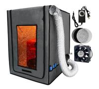 Carcasa de resina para impresora 3D con filtro de ventilación, ventilador de 12 V, 5000 rpm, con control de velocidad, extracción de vapor a prueba de polvo, temperatura constante para Ender 3 Pro/V2