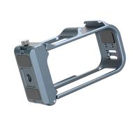 Carcasa de resistencia para jaula de cámara en miniatura, soporte de zapata fría compatible con micrófono externo y luz intermitente, marco de acción, carcasa de aleación de aluminio, plataforma de