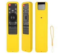 Carcasa de silicona compatible con LG MR25GA TV Mágica Mando a distancia Carcasa protectora a prueba de golpes con un Lanyard (amarillo)