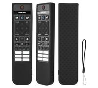 Carcasa de silicona compatible con Philips SRC-3216-12 SRC-3216-06S SRC-3215-01 SRC-3215-06 TV Mando a distancia Carcasa protectora a prueba de golpes con un cordón (negro)