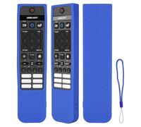 Carcasa de silicona compatible con Philips SRC-3216-12 SRC-3216-06S SRC-3215-01 SRC-3215-06 TV Mando a distancia con un Lanyard (azul)