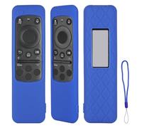 Carcasa de silicona compatible con Samsung TM2360E BN5901432A BN5901455A BN5901454A BN5901436A TV Celda Solar Mando a distancia Carcasa protectora a prueba de golpes con un cordón (azul)