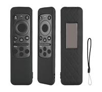 Carcasa de silicona compatible con Samsung TM2360E TM2361E BN59-01432A BN59-01432D BN59-01436A TV Celda Solar Mando a distancia Carcasa protectora a prueba de golpes con un cordón (negro)