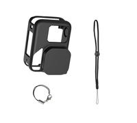 Carcasa de silicona flexible y protector de lente para la cámara de acción de 360 que permite el funcionamiento sin obstáculos de la pantalla