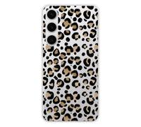 Carcasa de silicona impresa compatible con Samsung Galaxy S24 Plus de leopardo