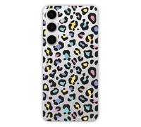 Carcasa de silicona impresa compatible con Samsung Galaxy S24 Plus leopardo colorido