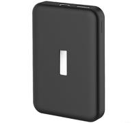 Carcasa de silicona para Anker MagGO Power Bank 10.000 mAh, funda resistente a los golpes con orificios precisos, funda ligera para cargador magnético, color negro