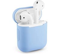 Carcasa de Silicona para Apple Airpods 1, Color Azul Claro