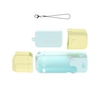 Carcasa de silicona para bolsas 3 cámaras cubiertas con orificio para correa de diseño para ofrecer resistencia a los arañazos y seguridad de la lente cubierta protectora de silicona