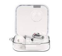 Carcasa de silicona para nada, oreja, funda protectora antipérdida, fácil de llevar con llavero, carcasa de silicona flexible, compartimento de carga translúcida, bolsa de almacenamiento