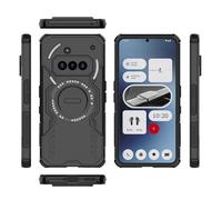 Carcasa de telefono Compatible con Nothing Phone 3A Estuche de cuerpo completo resistente a golpes, rígido, delgado y sólido con soporte de carga inalámbrica Funda trasera para smartphone(Svart)