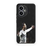 Carcasa de teléfono genérica compatible con Honor 400 5G - Cristiano Ronaldo - Potencia y Velocidad - Sublimación HD - Silicona Negro - Carcasa para teléfonos con Locura