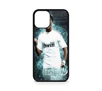 Carcasa de teléfono genérica compatible con iPhone 14 Pro - Cristiano Ronaldo - Energía ofensiva - Sublimación HD - Silicona Negro - Carcasa para teléfonos con Locura