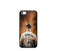 Carcasa de teléfono genérica compatible con iPod 5 6 7 - Cristiano Ronaldo - Acción Legendaria - Sublimación HD - Silicona Negro - Carcasa para teléfonos con Locura