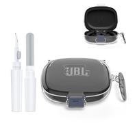 Carcasa de TPU para JBL Endurance Peak 4. Resistente a golpes, polvo y arañazos. Con mosquetón y lápiz de limpieza, protección fiable para la funda de carga de auriculares (transparente)