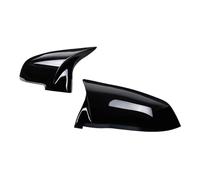 Carcasa Del Espejo Retrovisor Del Coche 2 Espejo Retrovisor De Coche Para BMW Para Serie 1, 2, 3, 4, XM, 220i, 328i, 420i, F20, F21, F22, F23, F30, F32, F33, F36, X1.(Bright black)
