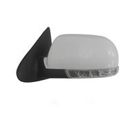 Carcasa del espejo retrovisor del coche Espejo retrovisor lateral plegable para Hyundai Santa Fe 2.4L 2.7L 2007-2012, lado izquierdo y derecho, 8 pines, con lámpara(White left)